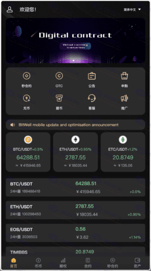 全开源BitWell多语言交易所源码：支持OTC、永续合约与多种交易功能插图10